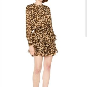 Leopard Print Misa Los Angeles Mini Dress
